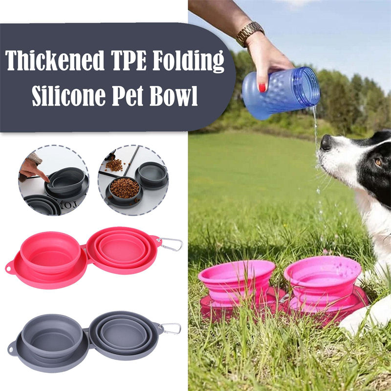 Double Bowl Pet Feeding Bowl Pets