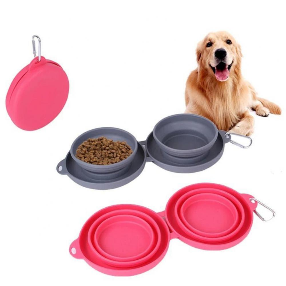 Double Bowl Pet Feeding Bowl Pets