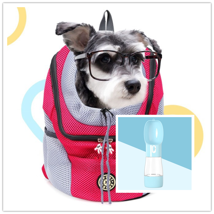 Pet Dog Carrier For Backpack Out Double Shoulde