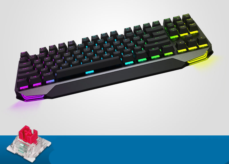 Machenike Gaming Keyboard K7 Wireless keyboard Pink Mechanical Keyboard 87 key Bluetooth 3.0 Black Switch Blue Switch keybaord