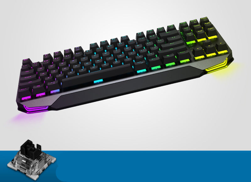 Machenike Gaming Keyboard K7 Wireless keyboard Pink Mechanical Keyboard 87 key Bluetooth 3.0 Black Switch Blue Switch keybaord