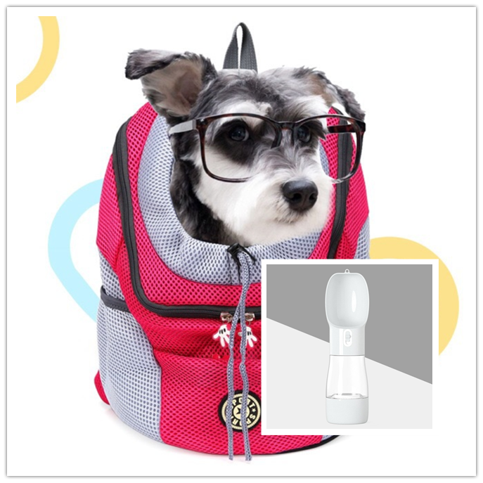 Pet Dog Carrier For Backpack Out Double Shoulde