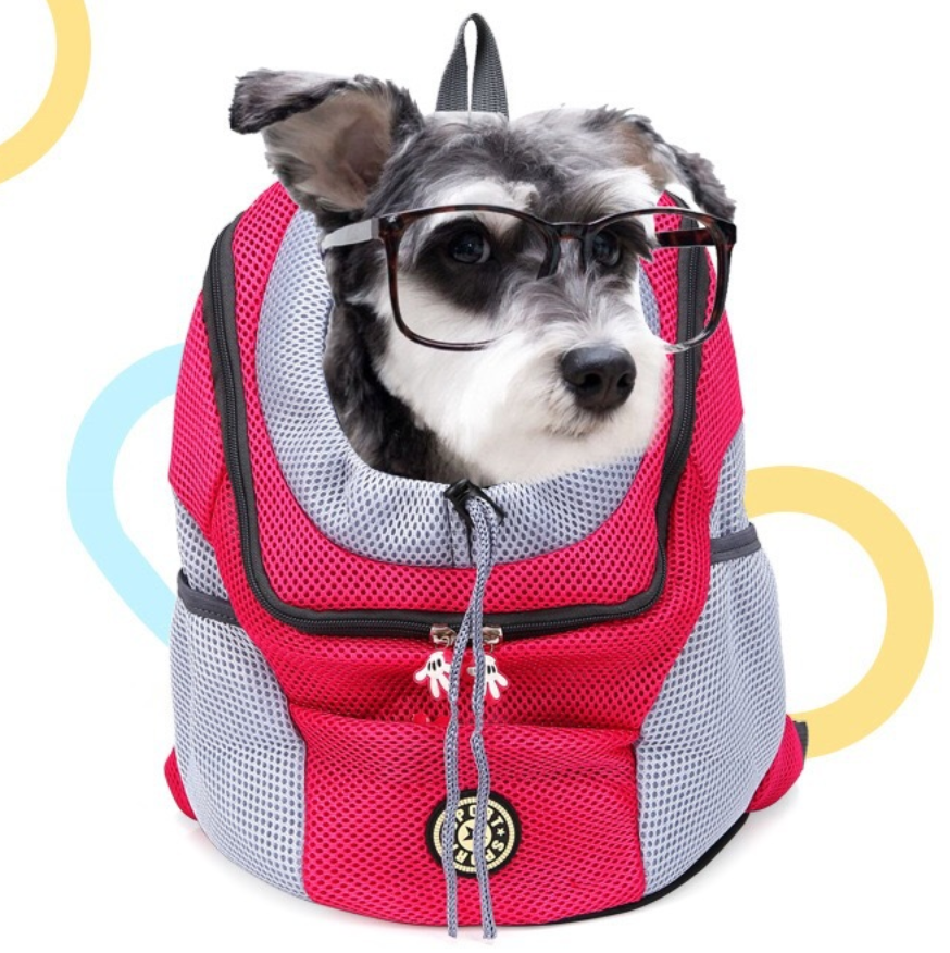 Pet Dog Carrier For Backpack Out Double Shoulde