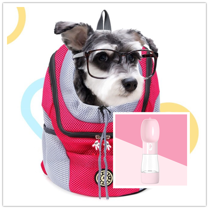 Pet Dog Carrier For Backpack Out Double Shoulde