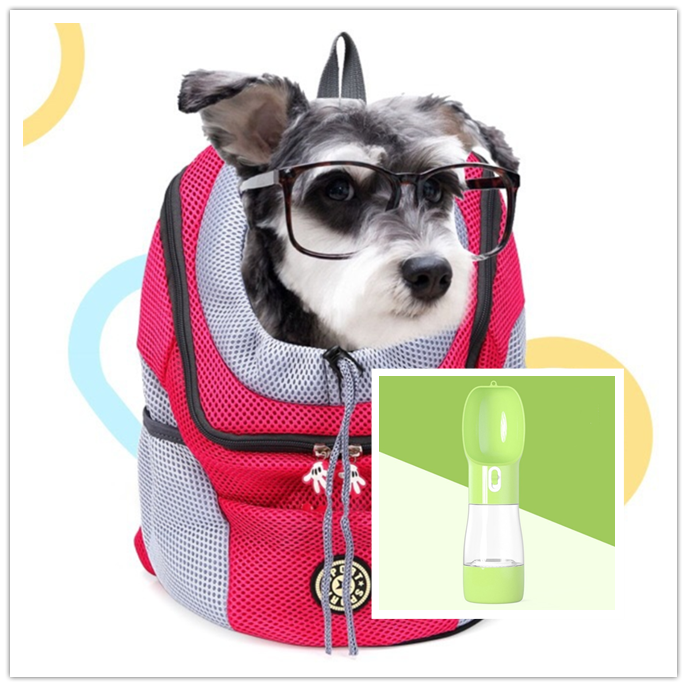 Pet Dog Carrier For Backpack Out Double Shoulde