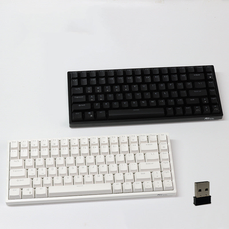 Mechanical Keyboard Customized Hot-swappable Axis Wireless Bluetooth 2.4G Rechargeable Backlight