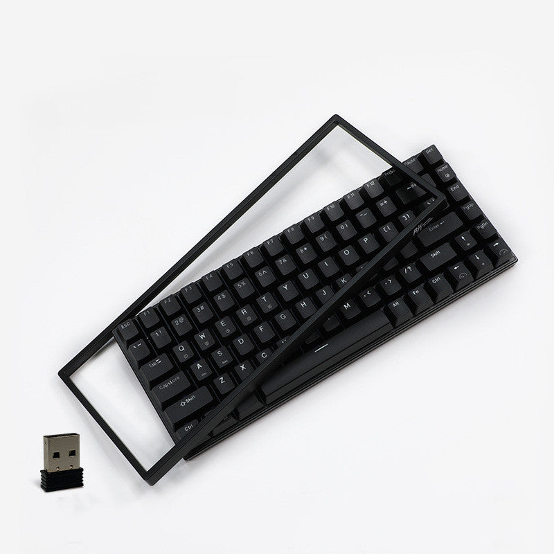 Mechanical Keyboard Customized Hot-swappable Axis Wireless Bluetooth 2.4G Rechargeable Backlight