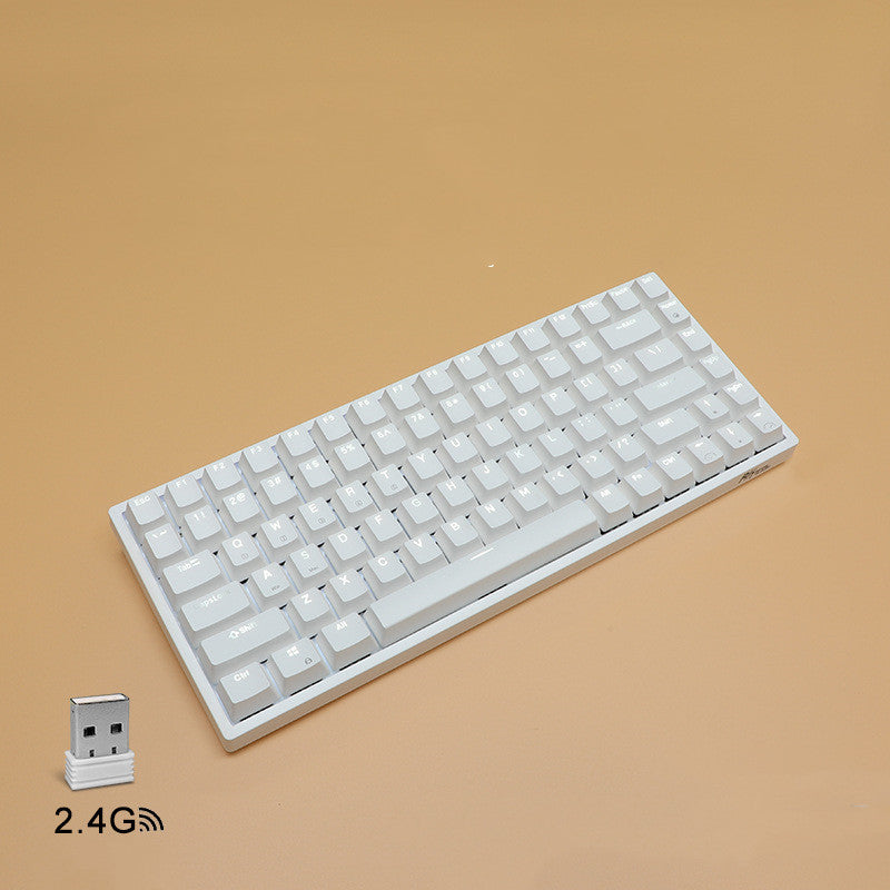 Mechanical Keyboard Customized Hot-swappable Axis Wireless Bluetooth 2.4G Rechargeable Backlight